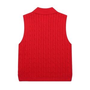 Men's Classic Red Knit Vest